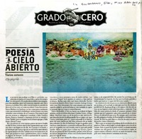 Poesía a cielo abierto  [artículo] Cristóbal Gaete