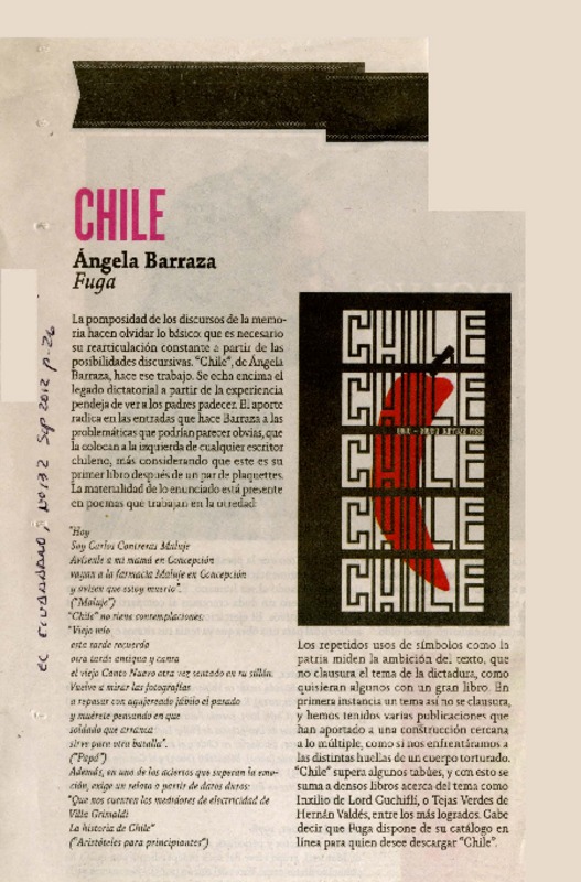 Chile  [artículo] Cristóbal Gaete