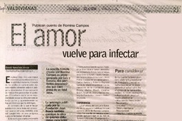 El amor vuelve para infectar  [artículo] Daniel Navarrete Alvear.