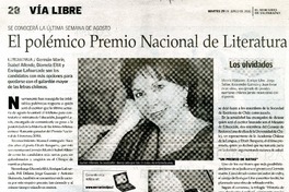 El polémico premio nacional de literatura  [artículo] Leonardo Robles.