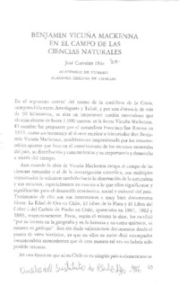 Benjamín Vicuña Mackenna en el campo de las ciencias naturales  [artículo] José Corvalán Díaz.