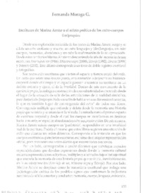Escrituras de Marina Arrate o el relato poético de los entre-cuerpos (im)propios  [artículo] Fernanda Moraga G.