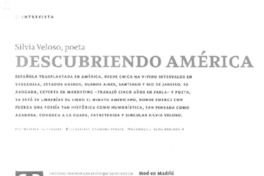 Descubriendo América (entrevista)  [artículo] Marcela Fuentealba.