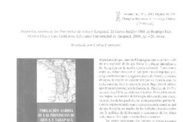 Población andina de las provincias de Arica y Tarapacá  [artículo] Carlos Contreras.
