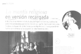 La mantis religiosa en versión recargada  [artículo] Carola Solari.