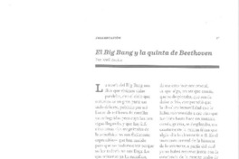 El Big Bang y la quinta de Beethoven  [artículo] Raúl Zutira.