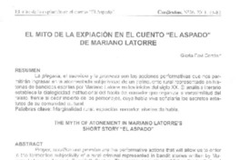 El mito de la expiación en el cuento "El aspado" de Mariano Latorre  [artículo] Gloria Favi Cortés.