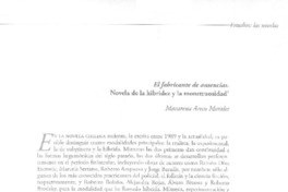 El fabricante de ausencias, novela de la hinridez y la monstruosidad  [artículo] Macarena Areco Morales.