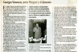 Georges Simenon, entre Maigret y el demonio  [artículo]Andre Jouffé.