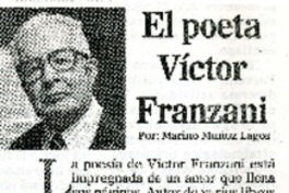 El poeta Víctor Franzani  [artículo] Marino Muñoz Lagos.