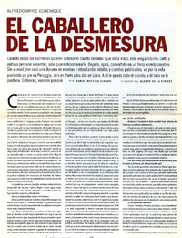 El Caballero de la desmesura  [artículo] María Cristina Jurado.
