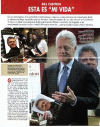 Bill Clinton esta es "Mi vida"  [artículo] María de los Angeles González.