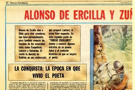 Alonso de Ercilla y Zuñiga y "La Araucana" (II).  [artículo]