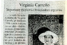 Virginia Carreño.  [artículo]