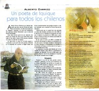 Un Poeta de Iquique para todos los chilenos.  [artículo]