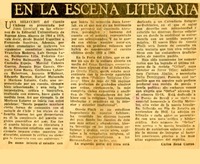 En la escena literaria  [artículo] Carlos René Correa.
