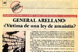 General Arellano, ¿víctima de una ley de amnistía?  [artículo]