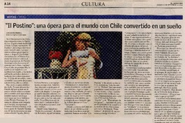 Il postino": una ópera para el mundo con Chile convertido en un sueñoñ  [artículo] Juan Antonio Muñoz H.