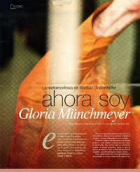 Ahora soy Gloria Münchmeyer (entrevista)  [artículo] Rodrigo Barría Reyes.