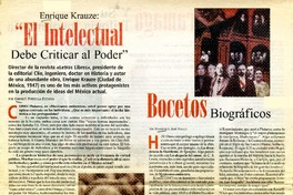"El Intelectual debe criticar al poder"  [artículo] Enrique Portilla Fuentes.