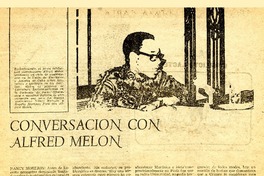 Conversación con Alfred Melon (entrevista)  [artículo] Nancy Morejón <y> Rogelio Martínez Furé.