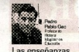 Las enseñanzas de Volodia  [artículo]Pedro Pablo Gac.