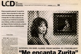 "Me encanta Zurita" (entrevista)  [artículo] Javier García.