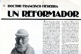 Un reformador social  [artículo] Alfonso Calderón.