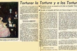 Torturar la tortura y a los torturadores  [artículo] Susana Ponce de León G.