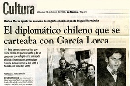 El diplomático chileno que se carteaba con García Lorca  [artículo]Javier García.