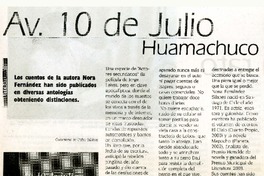 Av. 10 de julio Huamachuco  [artículo].
