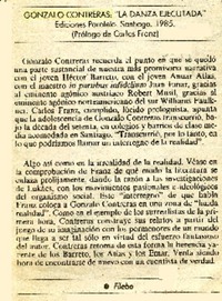 Gonzalo Contreras, "La danza ejecutada"  [artículo] Filebo.
