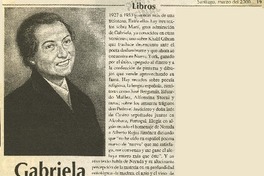 Gabriela renacida  [artículo] Hernán Soto
