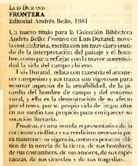 Frontera  [artículo] Eugenio García-Díaz