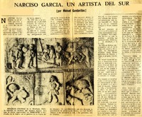 Narciso García, un artista del sur  [artículo] Manuel Gandarrillas.