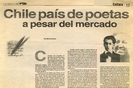 Chile país de poetas a pesar del mercado  [artículo] David Bustos