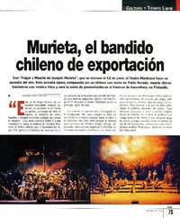 Murieta, el bandido chileno de exportación  [artículo] Magdalena Aninat.