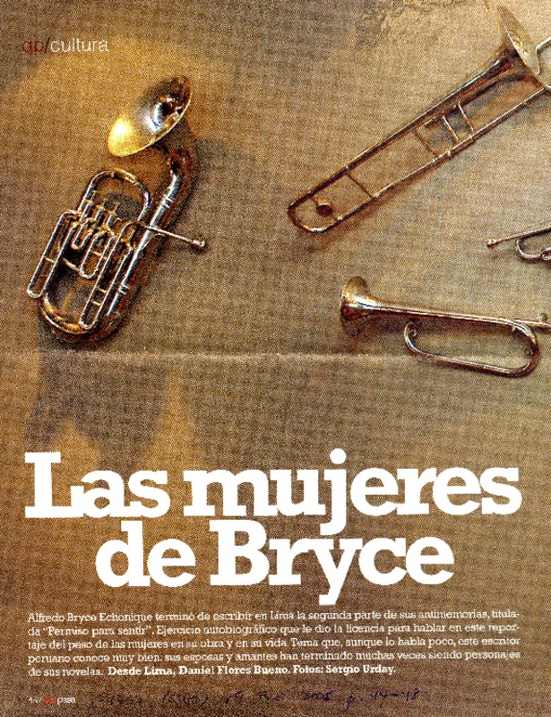 Las Mujeres de Bryce (entrevistas) [artículo] Daniel Flores Bueno