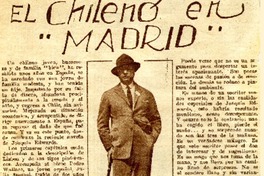 El chileno en Madrid  [artículo] J. E.
