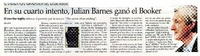 En su cuarto intento, Julian Barnes ganò el Booker  [artículo]