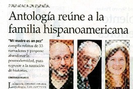 Antologìa reùne a la familia hispanoamericana  [artículo] Constanza Rojas V.