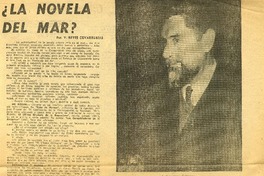 ¿La novela del mar? (entrevista)  [artículo] V. Reyes Covarrubias.