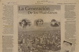 La generación de los huérfanos  [artículo] Ximena Chávez Velásquez.