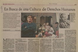 En busca de una cultura de derechos humanos  [artículo] Sergio Muñoz.