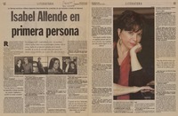 Isabel Allende en primera persona  [artículo].