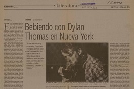 Bebiendo con Dylan Thomas en Nueva York  [artículo] Rubem Fonseca.
