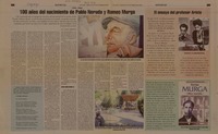 100 años del nacimiento de Pablo Neruda y Romeo Murga  [artículo] Tussel Caballero.