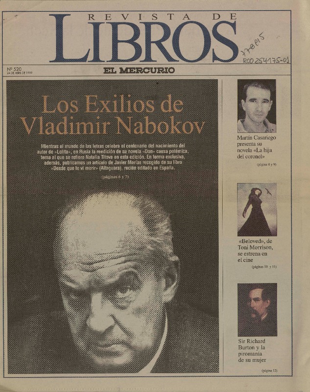 Los exilios de Vladimir Nabokov.  [artículo]