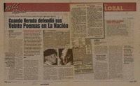Cuando Neruda defendió sus veinte poemas en La Nación  [artículo] Leyla Ramírez.