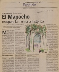 El Mapocho recupera la memoria histórica  [artículo] Enrique Lafourcade.